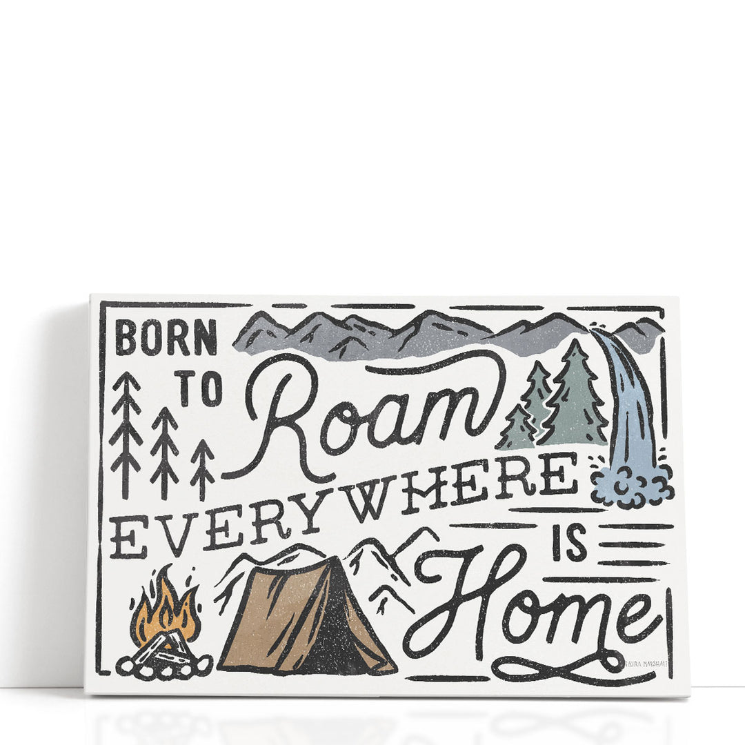Adventurous II Black and White - Canvas Print Wall Art