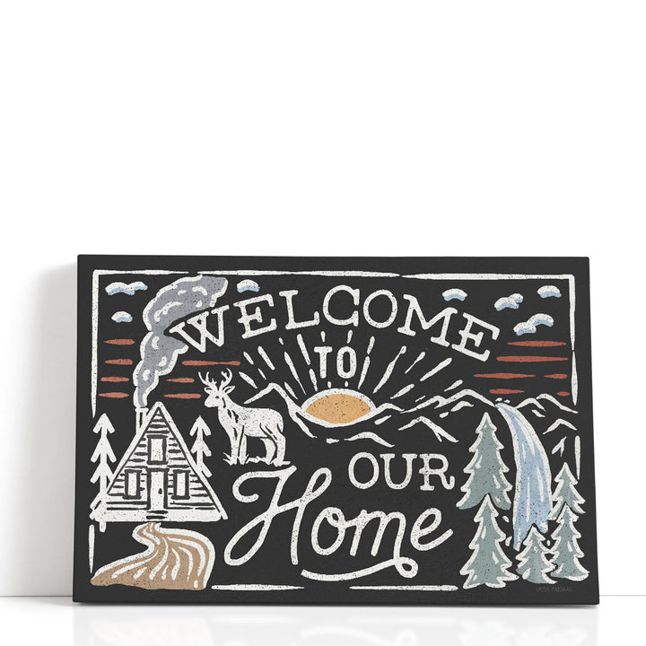 Adventurous III Black and White - Canvas Print Wall Art
