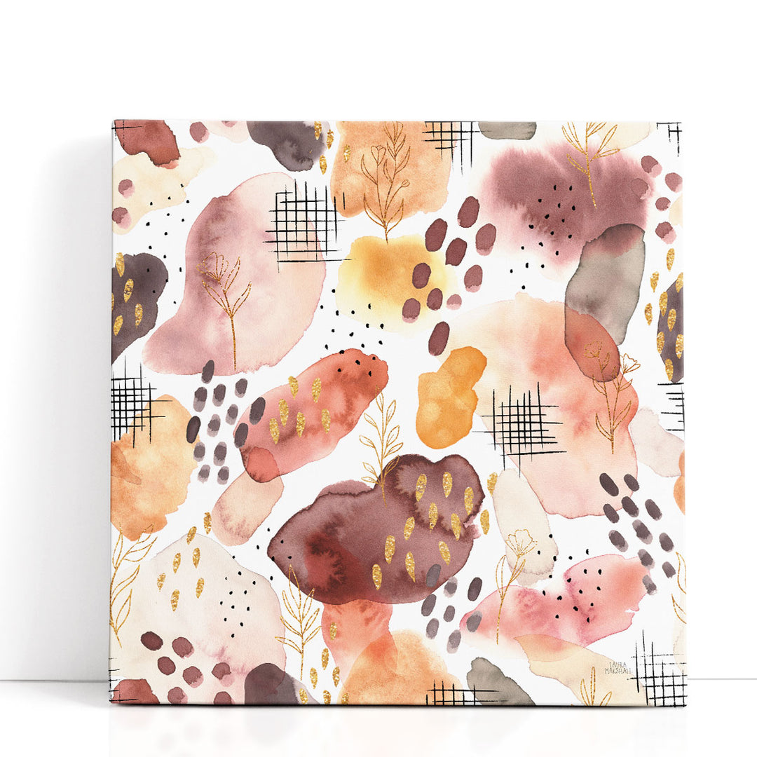 Desert Blooms Pattern I - Canvas Print Wall Art