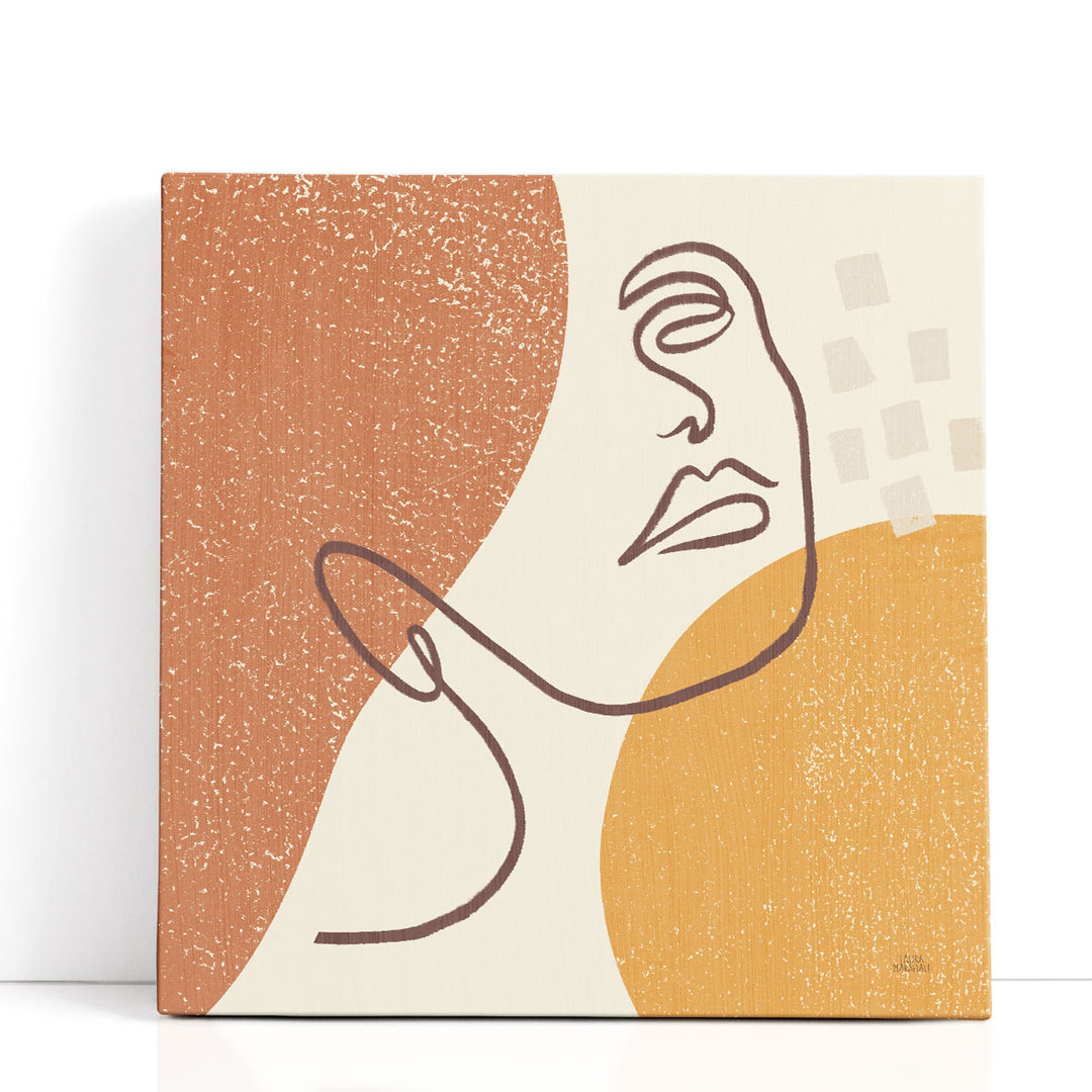 face abstract art intricate silhouette