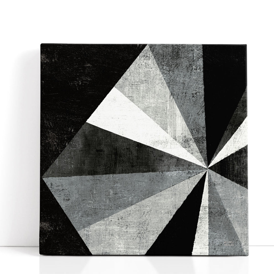 Triangulawesome I Black and White - Canvas Print Wall Art