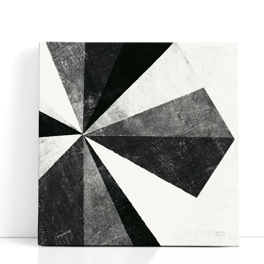 Triangulawesome II Black and White - Canvas Print Wall Art