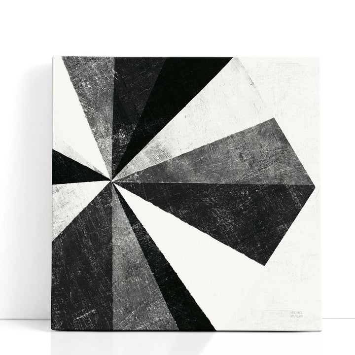 Triangulawesome II Black and White - Canvas Print Wall Art