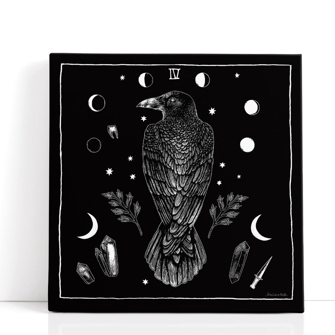 All Hallows Eve IV Black and White - Canvas Print Wall Art