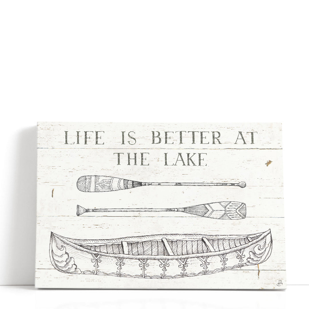Lake Sketches II - Canvas Print Wall Art