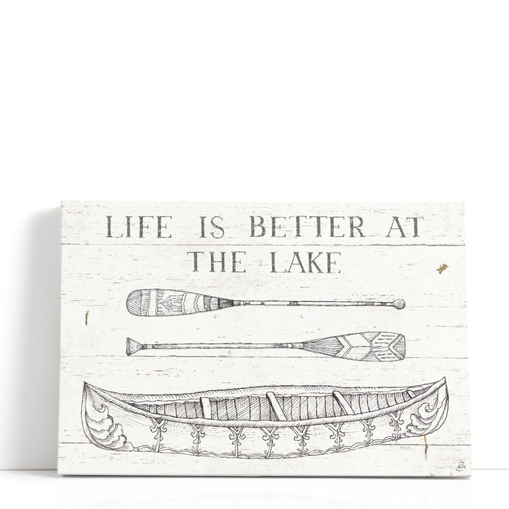 Lake Sketches II - Canvas Print Wall Art