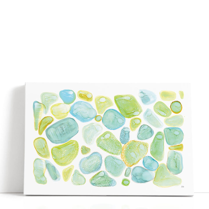 Seaglass Abstract - Canvas Print Wall Art