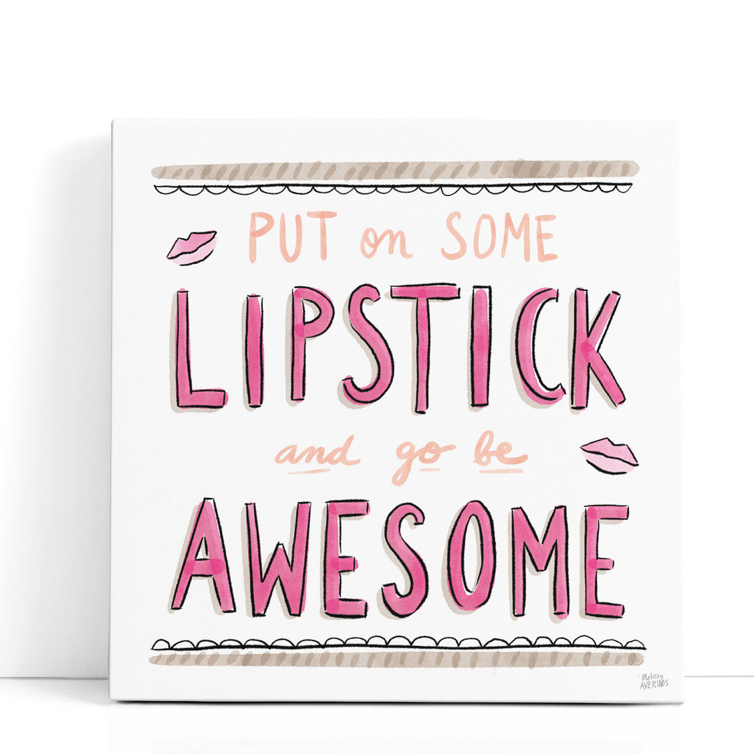 Awesome Lipstick - Canvas Print Wall Art