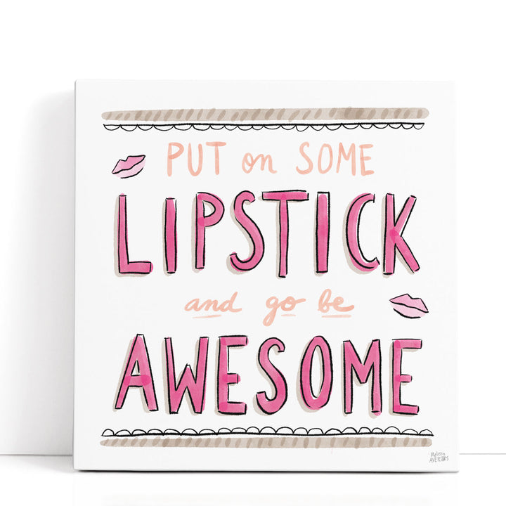 Awesome Lipstick - Canvas Print Wall Art