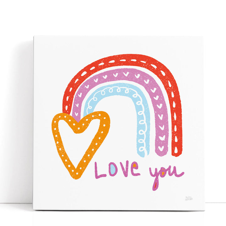 Love You Rainbow - Canvas Print Wall Art