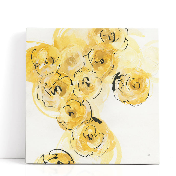 Yellow Roses Anew I - Canvas Print Wall Art
