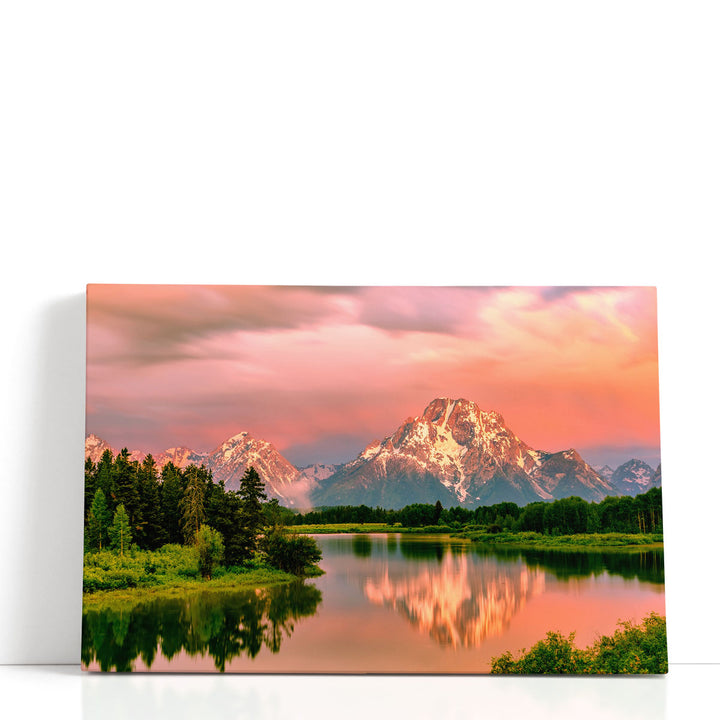 Sunrise at Grand Teton National Park, Wyoming - Canvas Print Wall Art
