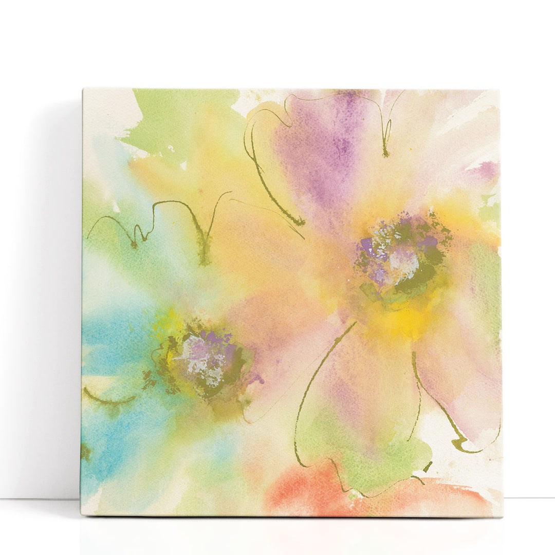 Watercolor nature wall art lush foliage