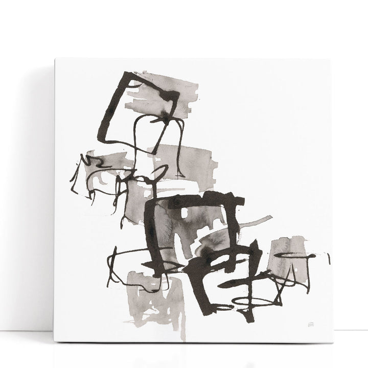 Boxed In II Black and White - Canvas Print Wall Art