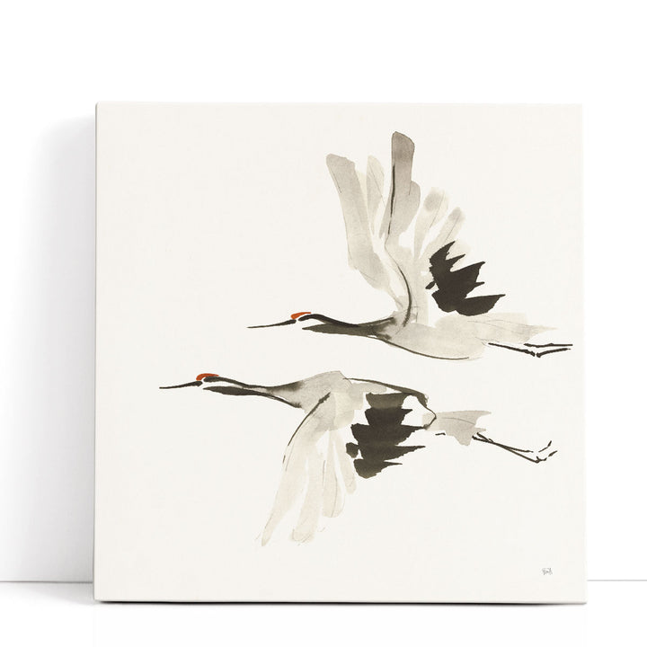 Zen Cranes I - Canvas Print Wall Art