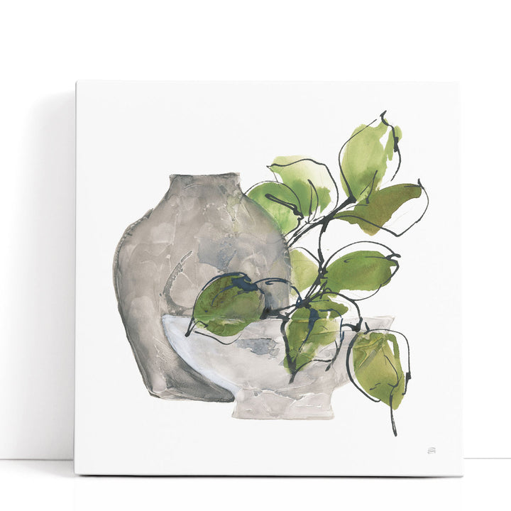Two Vases II - Canvas Print Wall Art