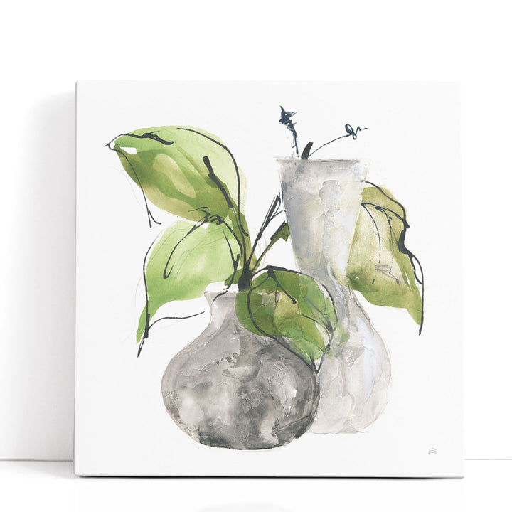 Two Vases III - Canvas Print Wall Art