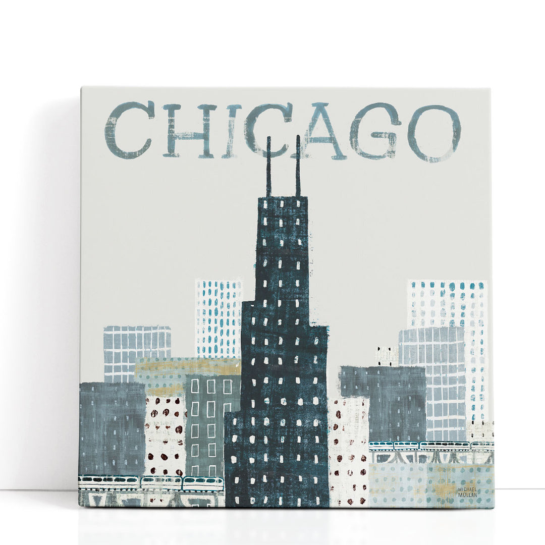 Chicago Landmarks I - Canvas Print Wall Art