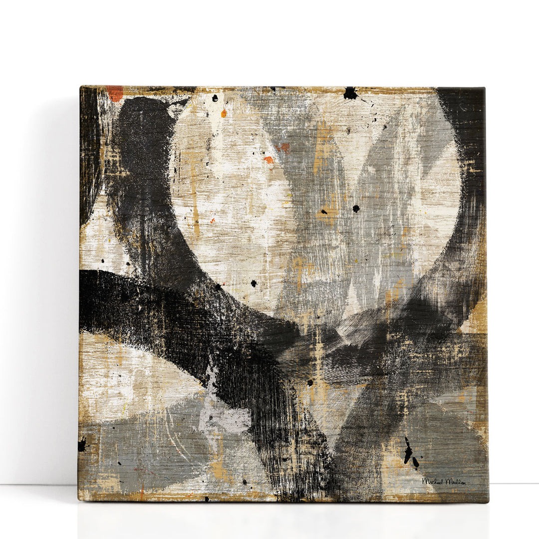 Geometric Wall Decor – bold shapes in brown and black