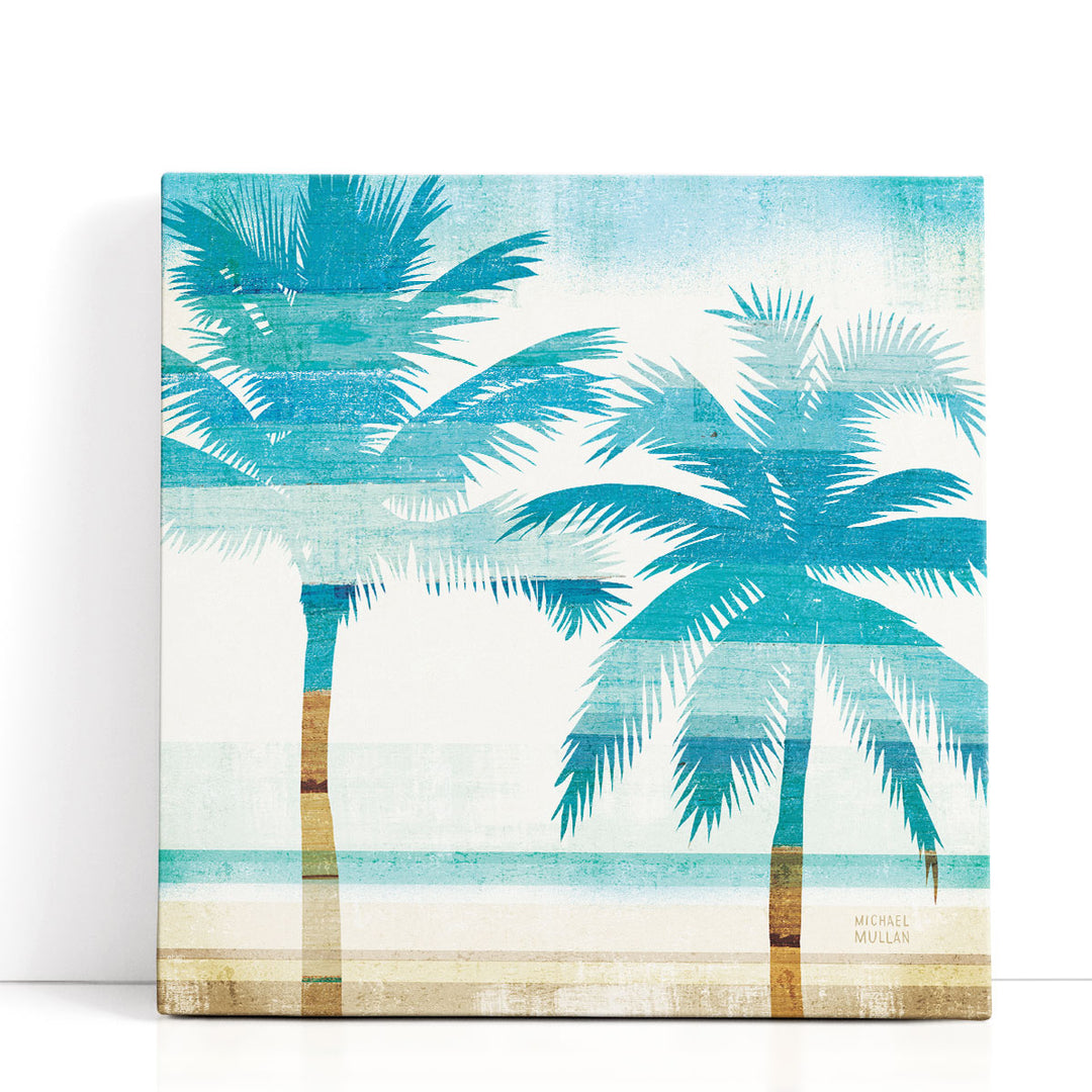 Beachscape Palms III - Canvas Print Wall Art