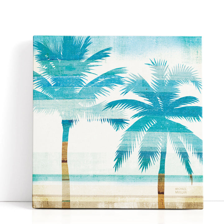 Beachscape Palms III - Canvas Print Wall Art