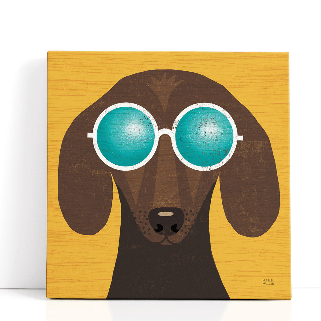 Beach Bums Dachshund I - Canvas Print Wall Art