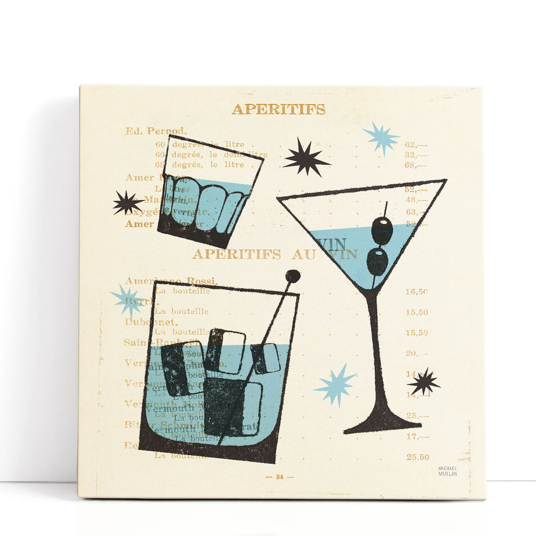 Modern Cocktail Art Prints – cocktail silhouettes
