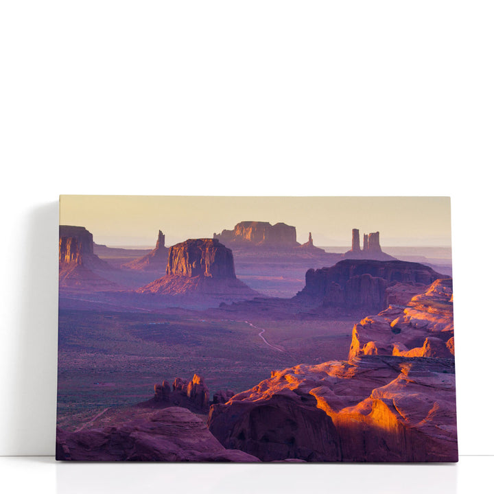 Sunset Over The Hunt's Mesa - Canvas Print Wall Art