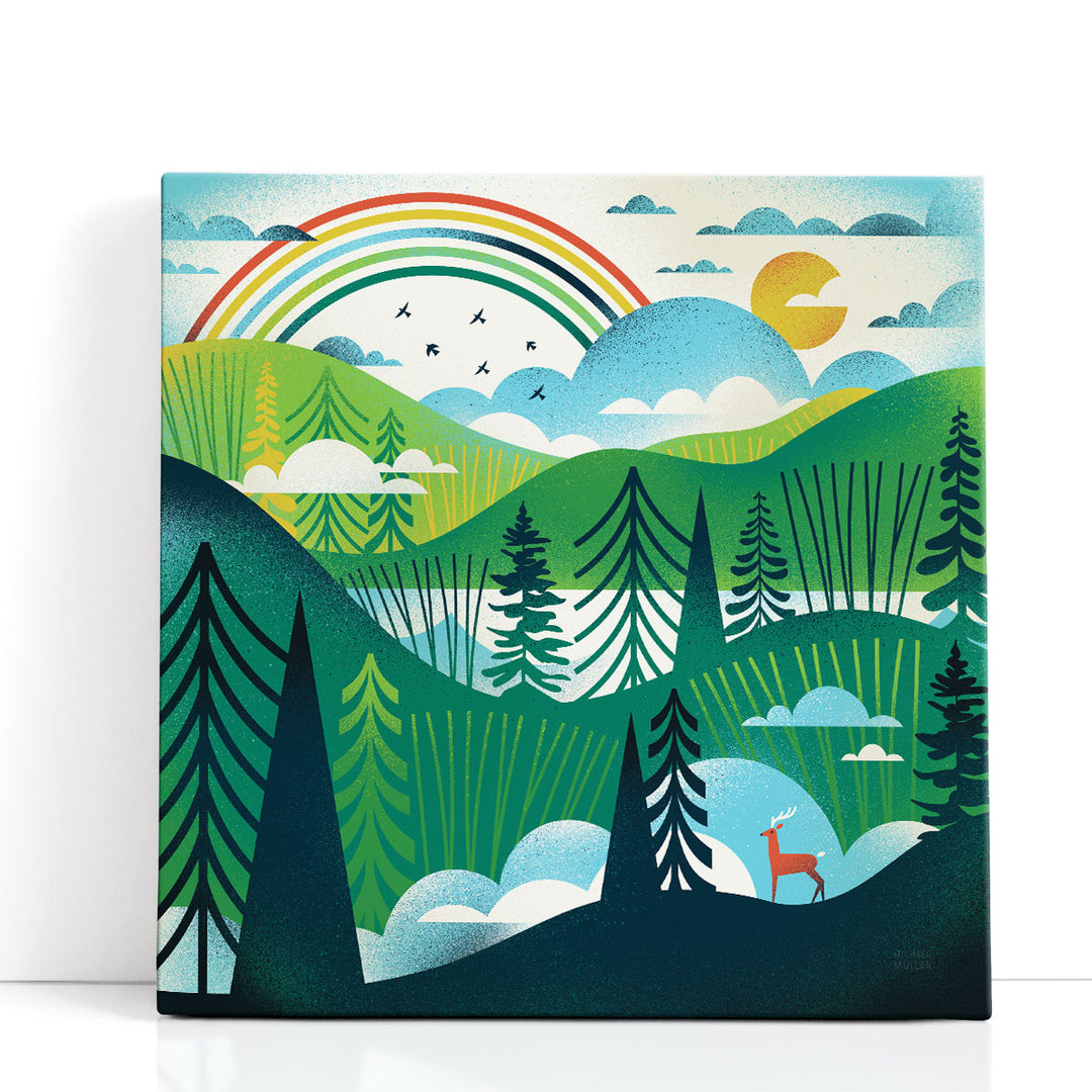 Green Hills - Canvas Print Wall Art