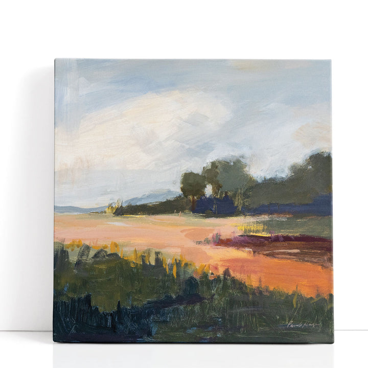 Green plant wall decor with abstract design