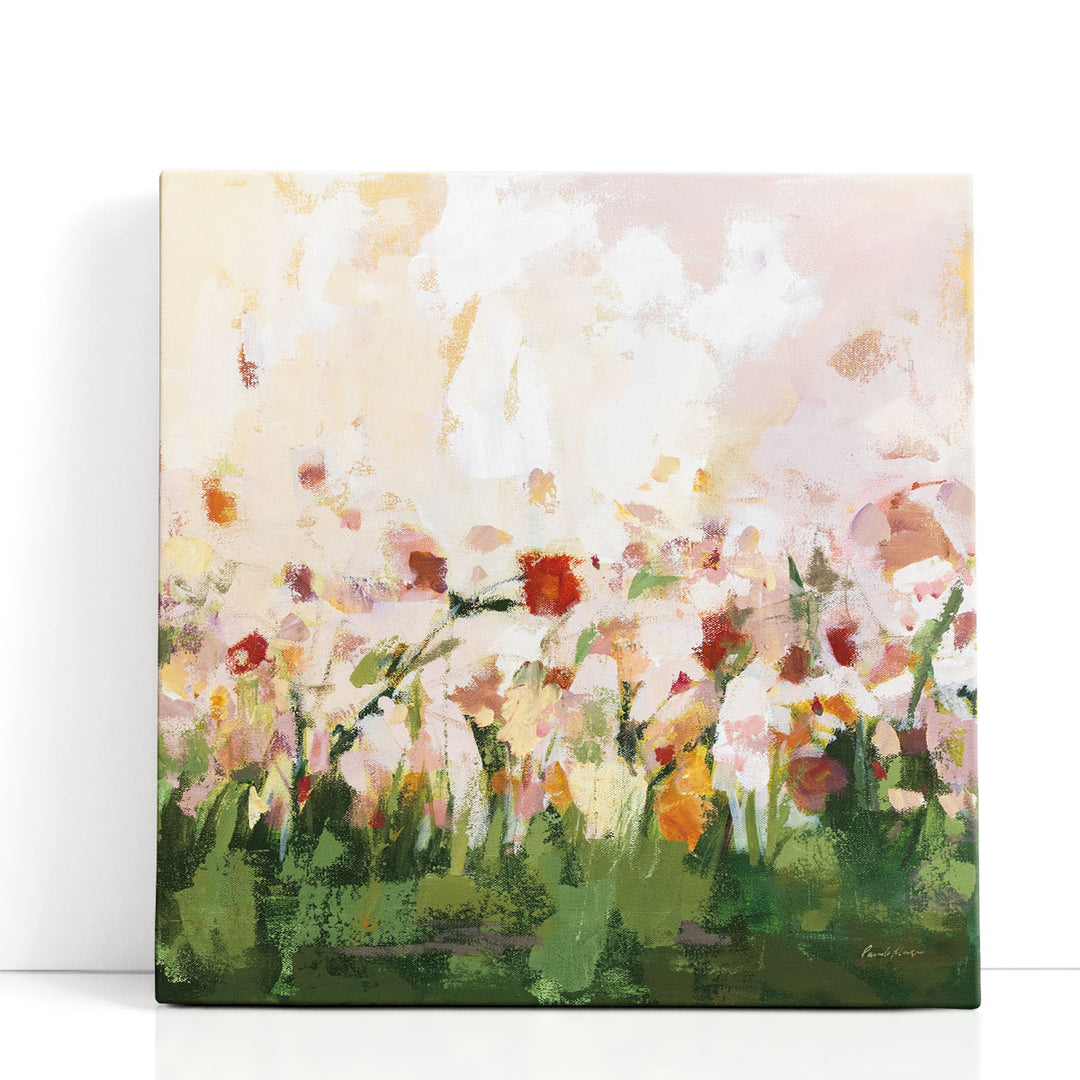 Abstract floral painting impressionist bedroom art