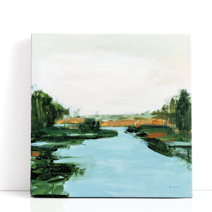 River Flowing Through - Canvas Print Wall Art