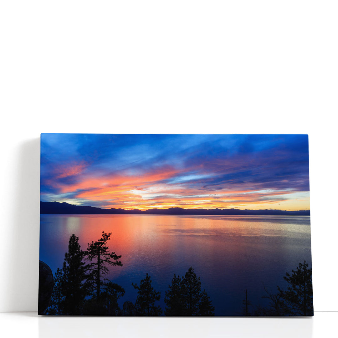 Sunset, in Lake Tahoe Area - Canvas Print Wall Art