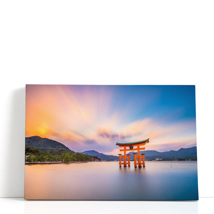 Tori Arch at Miyajima, Hiroshima, Japan - Canvas Print Wall Art