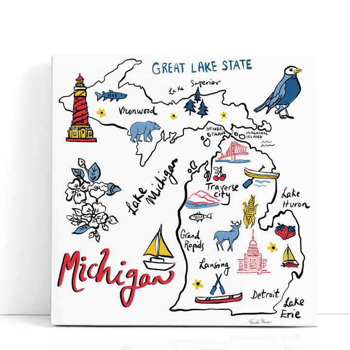 Michigan - Canvas Print Wall Art