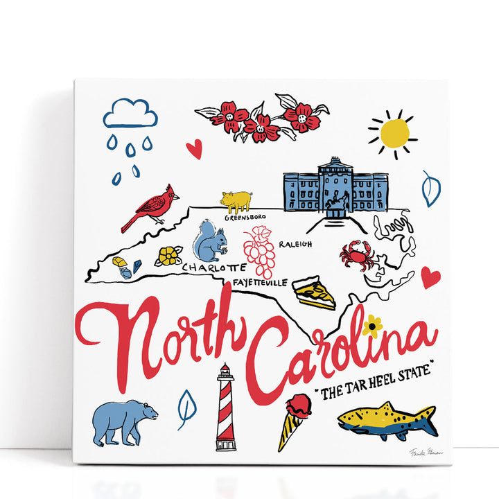 North Carolina - Canvas Print Wall Art