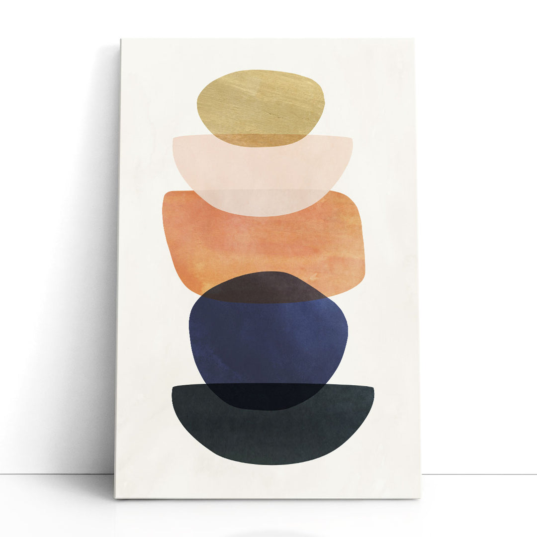 Minimalist abstract art prints bold shapes
