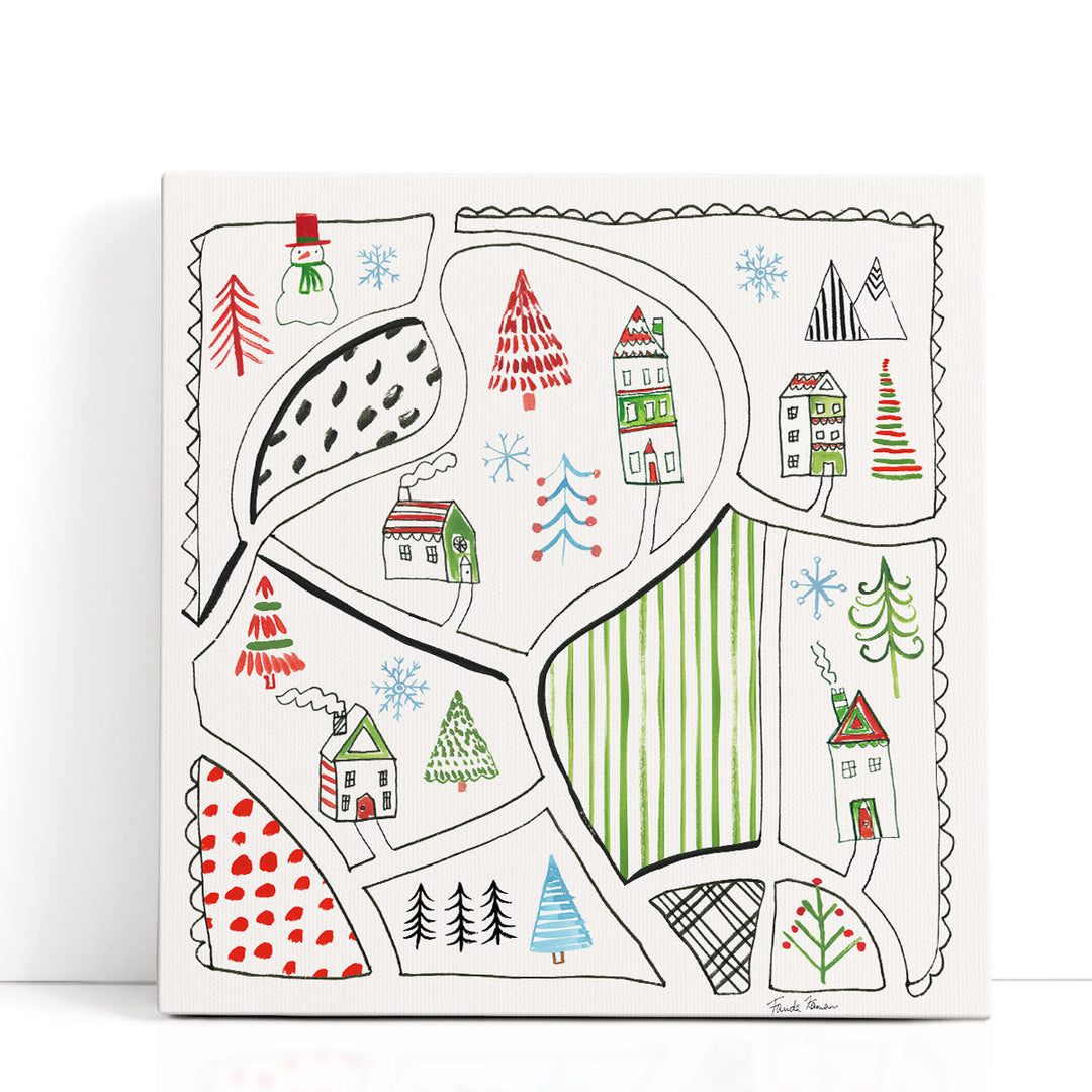 Neighborhood Holiday VI - Canvas Print Wall Art