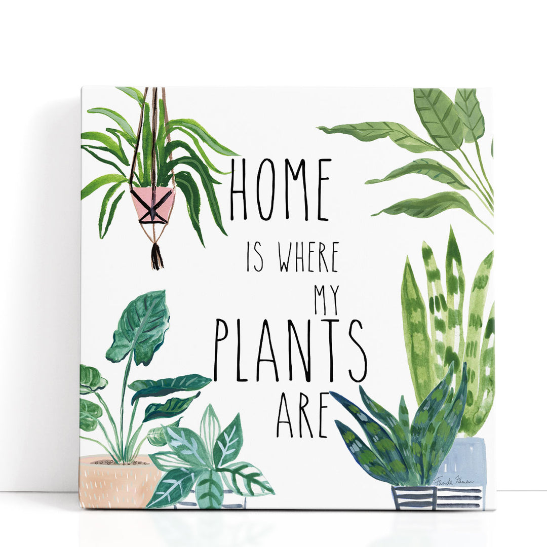 Plant Home II - Canvas Print Wall Art