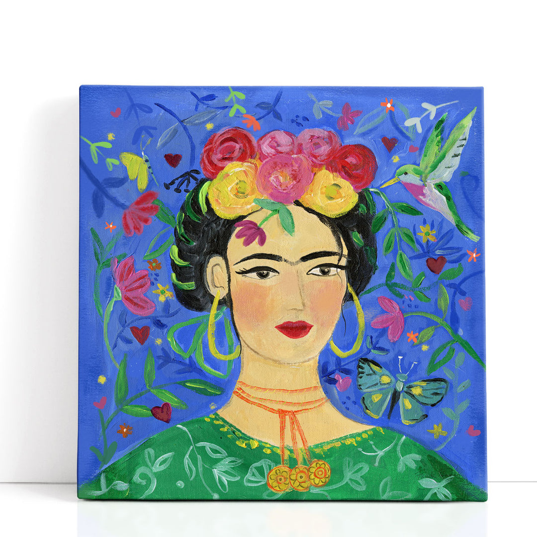 Frida Blue - Canvas Print Wall Art