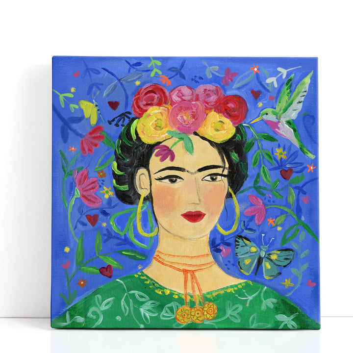Frida Blue - Canvas Print Wall Art