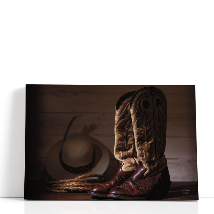 Cowboy Boots X - Canvas Print Wall Art
