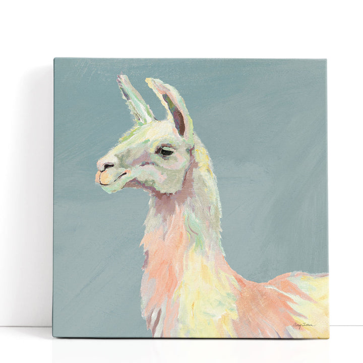 Ophelia on Blue - Canvas Print Wall Art