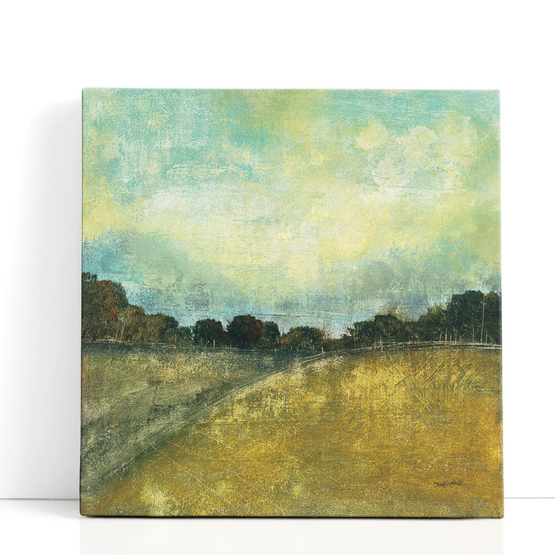 Modern Farmhouse Canvas Print rustic meadow scene