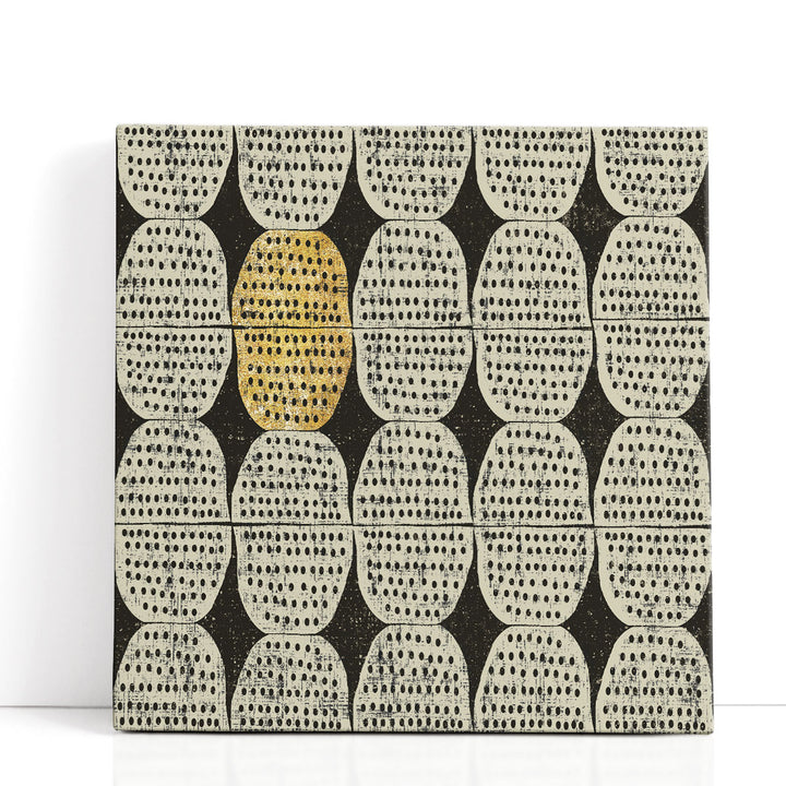 Kitchen Play Pattern II Black and White - Canvas Print Wall Art
