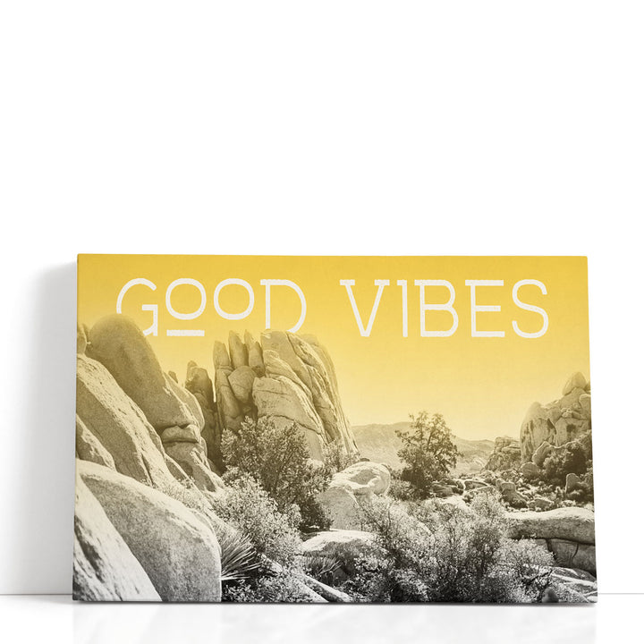 Ombre Adventure I Good Vibes - Canvas Print Wall Art