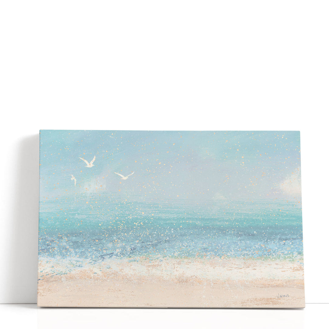 Splatter Beach I Neutral - Canvas Print Wall Art