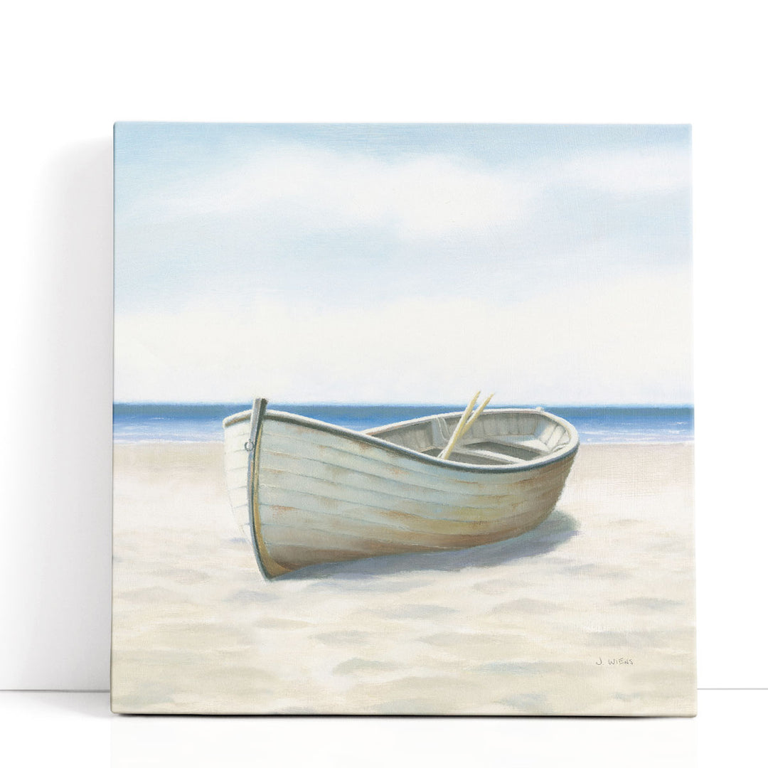 Beach Days I No Fence Flowers - Canvas Print Wall Art