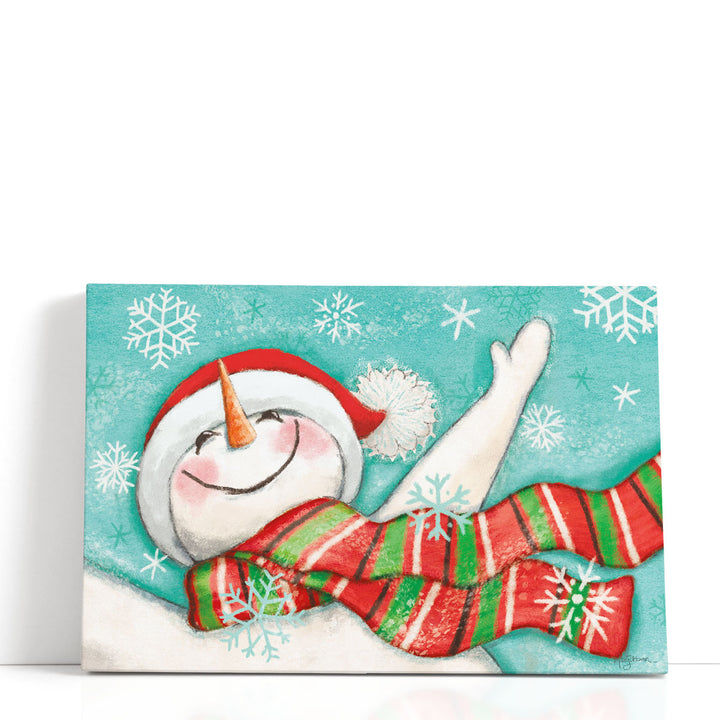 Let it Snow I Eyes Open - Canvas Print Wall Art