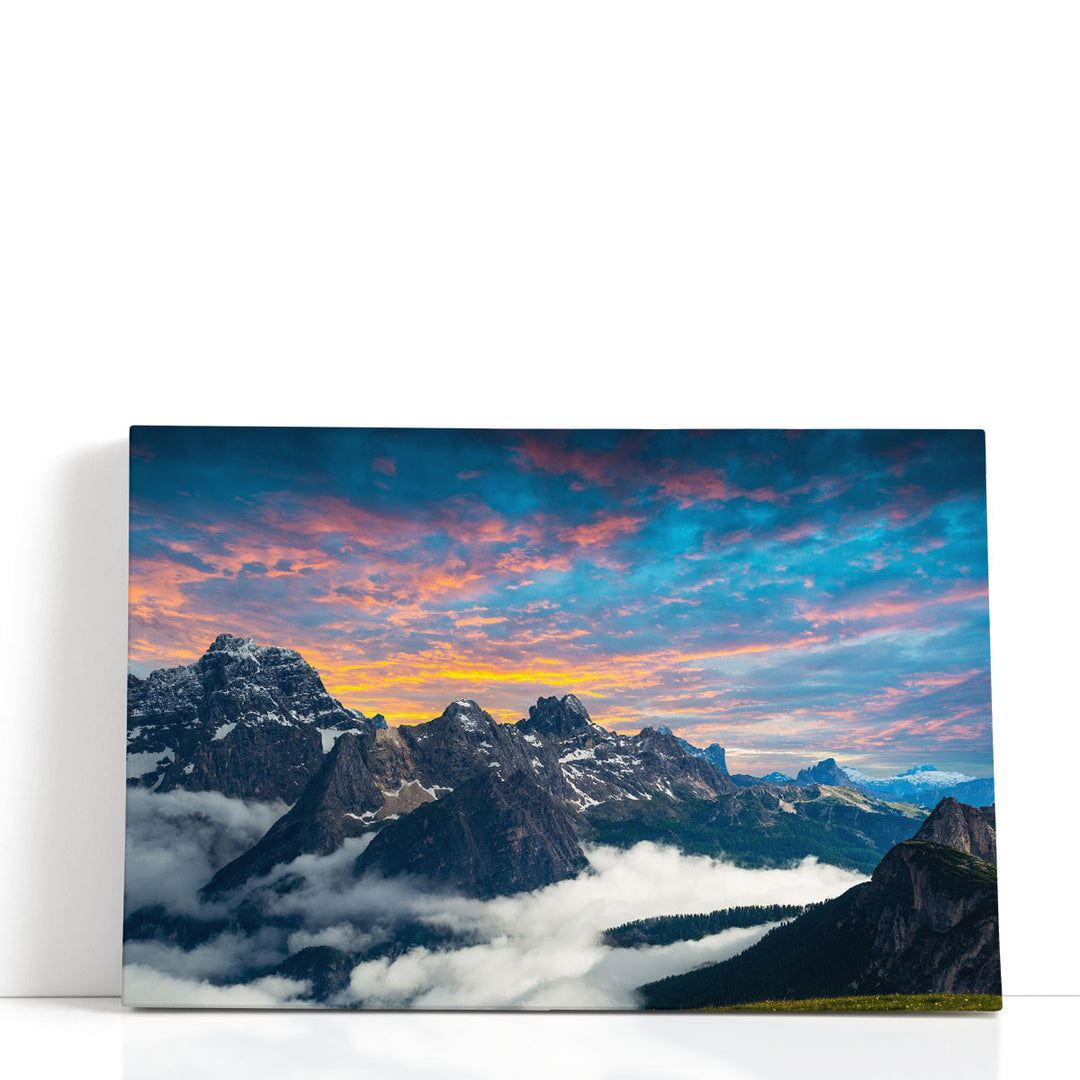 Tre Cime di Lavaredo Mountains, Dolomites - Canvas Print Wall Art